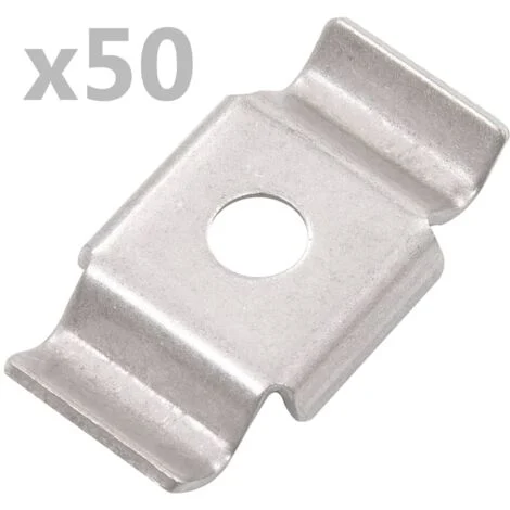 vidaXL Clip a Farfalla per Recinzioni 50 pz in Inox