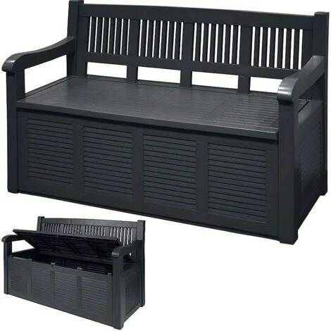 PANCHINA DA GIARDINO 130X60X85CM GRIGIA