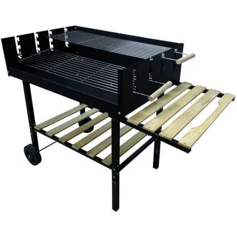 BARBECUE BLINKY mod. CIRCE 117x56 cm in Acciaio verniciato con Griglia e mensola