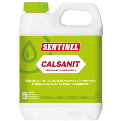 Disincrostante Calcare SENTINEL CalSAnit per Impianti Acqua Sanitaria 1L