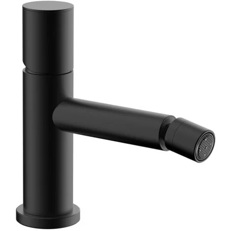 Miscelatore bidet nero opaco senza leva in acciaio inox Gemini