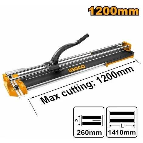Tagliapiastrelle 1200mm Manuale INGCO per Mattonelle Taglierina Mano Taglio 12mm