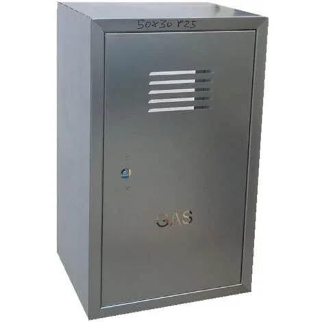 Cassetta gas h 75 x l 60 x p 30cm cassonetto contenitore zincato per contatore - schienale incluso