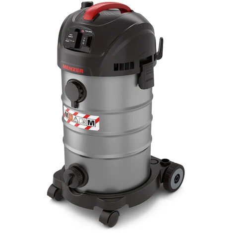 MENZER Aspiratore di Sicurrezza (Aspiratore a Umido/a Secco) VCM 330, Classe di Polvere M, 30 Litri, Attrezzatura Antistatica Completa