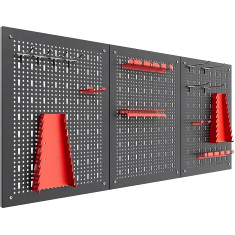 Planner - Pannello forato per appendere attrezzi, scaffale da parete da officina