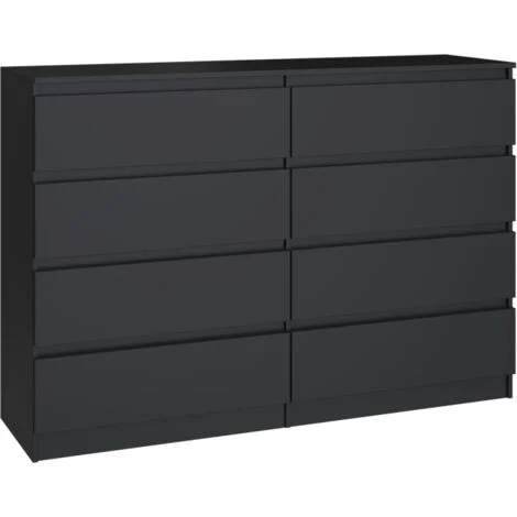 MILANOCassettiera moderna per camera da letto/soggiorno/ufficio 40x138x978 cassetti scorrevoliMobile contenitorechiffon