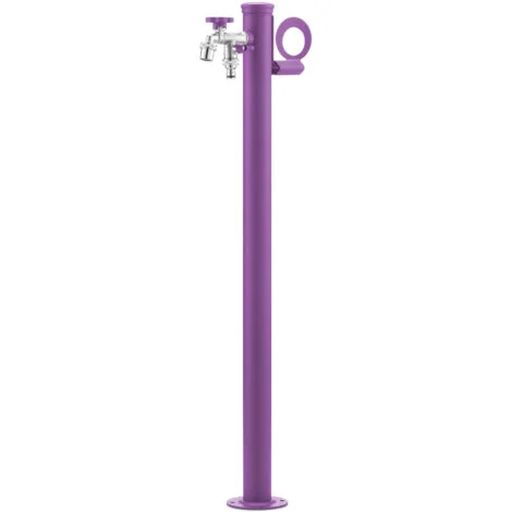 Fontana da Giardino con Doppio Rubinetto Belfer 42/SRR Viola