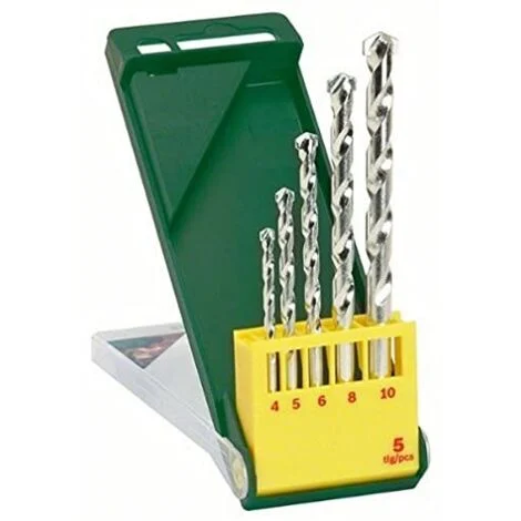 Bosch 2607019438 Set Misto 5 Punte per Muro, 4-10 mm