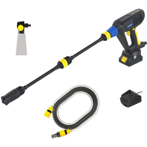 Michelin Idropulitrice Portatile MPX 250EDS, Batteria Ricaricabile (18V) Inclusa, per Veicoli e Auto, con Ugello 4 in 1 Multiuso, con Sistema Doppia Velocità