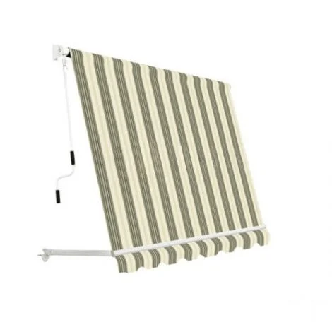 TENDA DA SOLE A CADUTA BALCONE SENZA CASSONE 3x2,5 MT BEIGE RIGATO 3906
