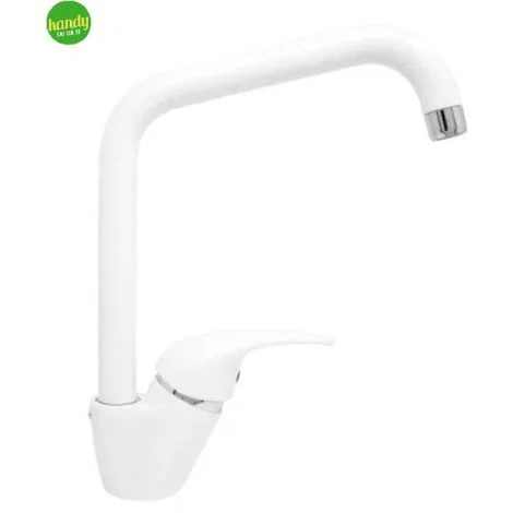 Miscelatore Lavello Paffoni Serie Nettuno Bianco a Canna Alta