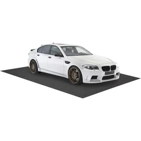 COSTWAY Tappetino per Pavimento del Garage, 252,5 x 221 CM, Assorbente per Perdite d'olio, Riutilizzabile e Lavabile, Protegge il Pavimento del Garage e della Bottega, Fondo Antiscivolo e Impermeabile