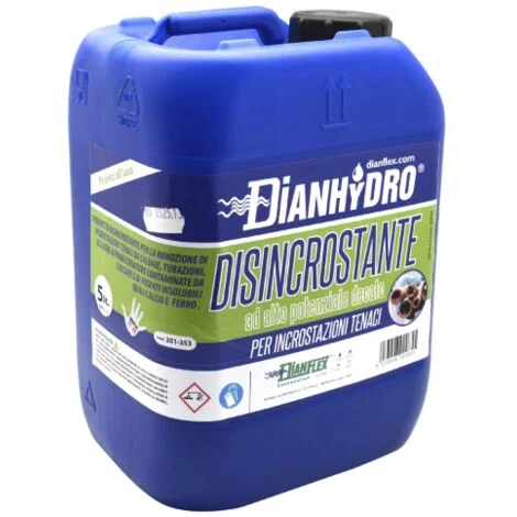 Disincrostante ad alto potenziale Decalc 10 lt per incrostazioni di calcare e ferrose tenaci non corrosivo durante l'azione disincrostante