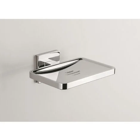 COLOMBO DESIGN Basic q porta sapone a parete cromato codice prod: B37810CR