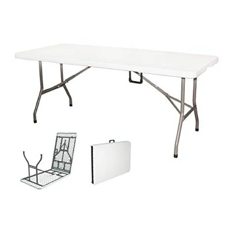 TAVOLO PIC NIC BIRRERIA PIEGHEVOLE VALIGETTA BIANCO 181X74X74