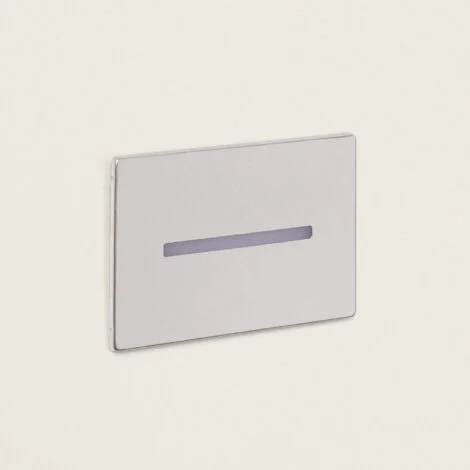Segnapasso LED per Esterno 3W da Superficie Parete Wabi Lineare Argento