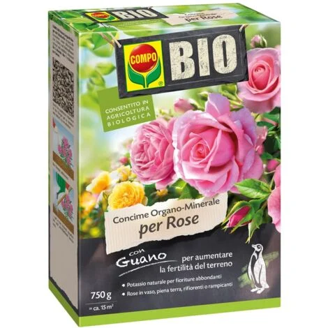COMPO - Concime per rose con guano del Perù - 750 gr