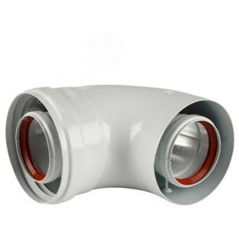 Curva di partenza coassiale 90° per scaldabagno tiraggio forzato ø 60/100 BAXI