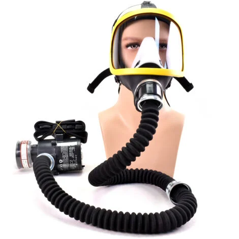 Sistema di alimentazione aria elettrica a corrente costante, respiratore per polveri di gas chimici, vernice, spray antiparassitario, filtro integrale in silicone, saldatura da laboratorio