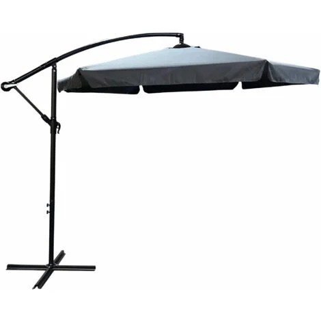 Ombrellone da giardino ASTER con protezione UV in colore verde scuro peso 12,1 kg dimensioni 300x300x245 cm