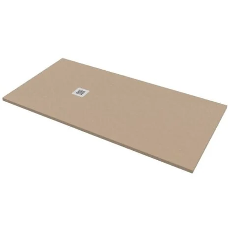 Piatto doccia 100x180 h.2,8 in marmo resina effetto pietra sabbia