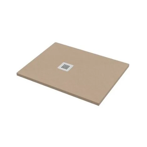 Piatto doccia 70x80 h.2,8 in marmo resina effetto pietra sabbia