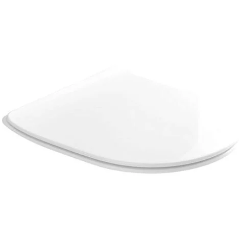 Sedile copriwater slim flo in resina con soft close 52 x 36 cm bianco