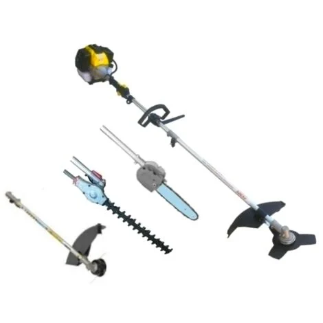 Decespugliatore + Tagliasiepi + Motosega/Troncarami/Tagliarami + Disco girevole 3 denti a scoppio 52cc