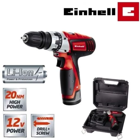 Trapano avvitatore a batteria Litio 12V Einhell - TC-CD 12 Li
