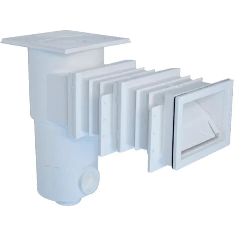Skimmer a murare per piscine interrate, con bocca standard da 187x126 mm