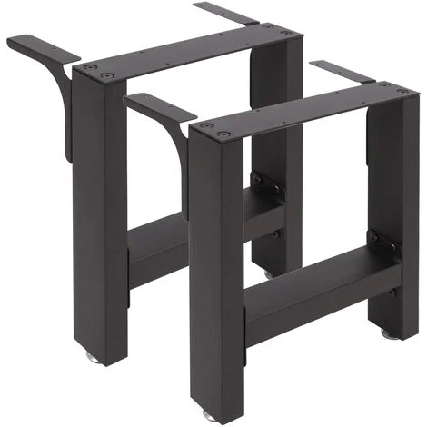 Base per panche verniciatura a polvere nero 30x43cm Telaio quadrato panca