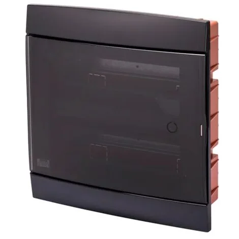 GEWISS GW40233TN - Centralino Arredo Incasso 24+2M Nero Toner Sportello Fume