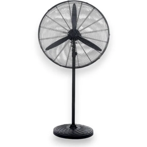 Mega ventilatore grande Ø66 cm industriale 130W turbo con 3 pale in metallo e altezza regolabile