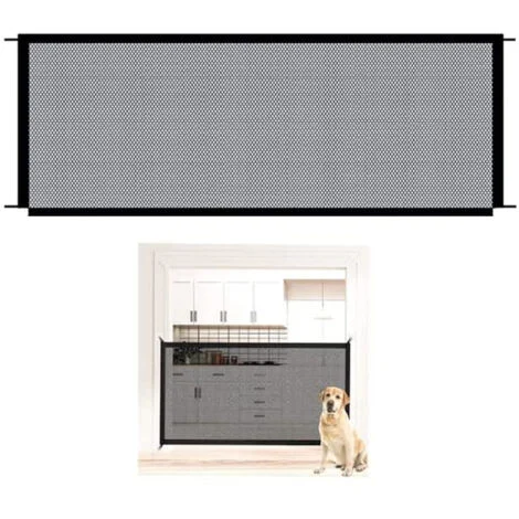 RECINTO CANE RETE CANCELLETTO CASA PROTEZIONE REGOLABILE ANIMALE 110x72cm