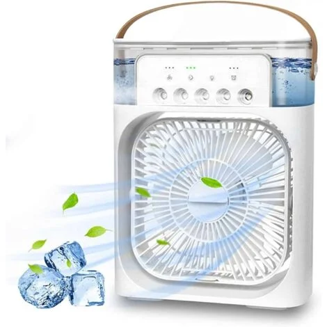 MINI VENTILATORE NEBULIZZATORE LED VAPORE PORTATILE USB ARIA FREDDA 400 ML 139ds