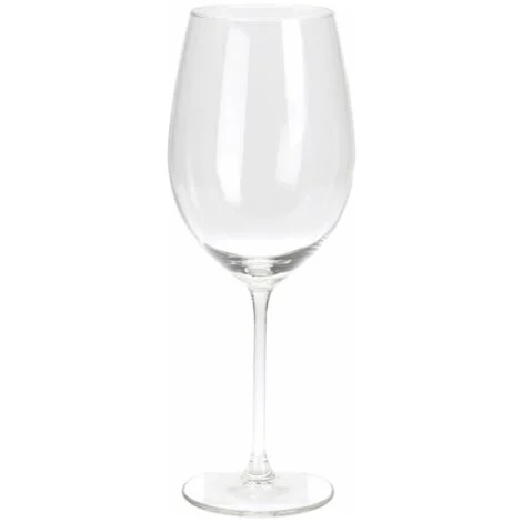 Calici decorativi in vetro trasparente per vino bianco 410 ml set da 4