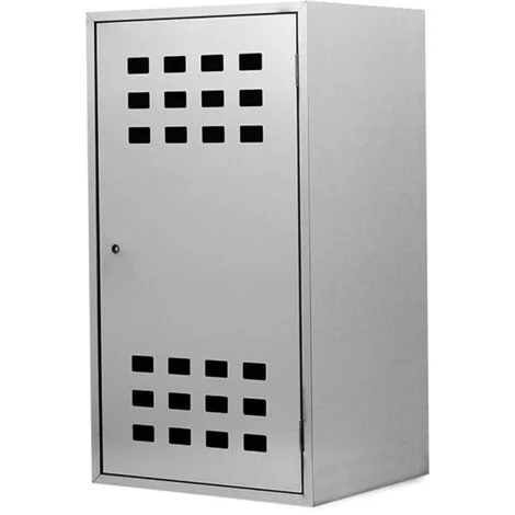 Armadietto box zincato h 90 x l 50 x p 42cm per la custodia di 1 bombola gas gpl
