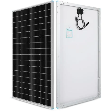 Renogy Pannello Solare 175 W, Caricatore 12 V PV Monocristallino per Campeggio Car, Rifugi Cabina Casa Commerciale Residenziale sul Tetto, Barca Marina, Caravana, Sistema Off-grid