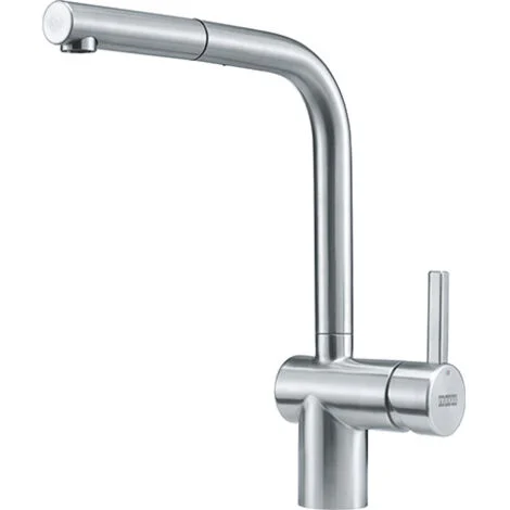 Franke - Rubinetto per lavello da cucina con beccuccio estraibile Atlas NEO, in acciaio INOX,115.0521.439 colore: Grigio