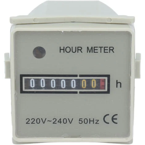 SJLERST Contaore Contaore meccanico Temporizzatore industriale con indicatore HM‑2/UWZ48 220‑240 V 0,3 W