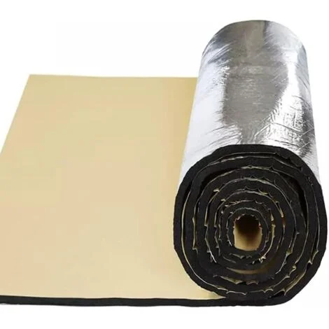 Materasso fonoassorbente e smorzatore di vibrazioni da 50 cm x 100 cm x 10 mm per auto Materasso termoisolante ignifugo