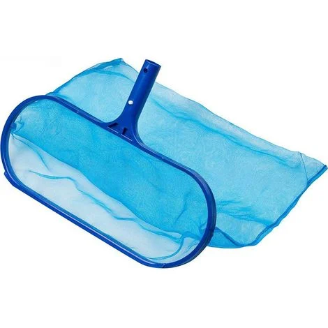 [NON UTILIZZATO] Accessori per piscina Retino skimmer con manico telescopico regolabile Rete a sacco profondo Superficie dell'acqua Da
