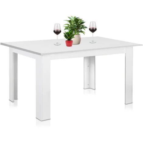 Tavolo Allungabile Cucina Sala Pranzoda 90 a 120 x60x78cm Bianco Estensibile