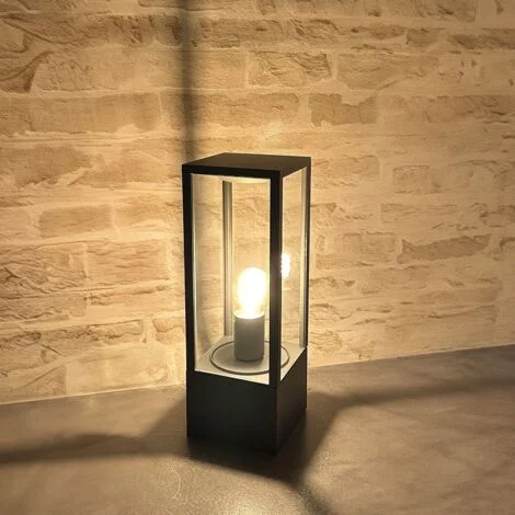 ALBERT E27 Paletto da giardino grigio antracite 40 cm IP44