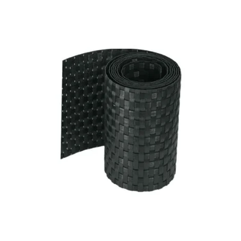 FASCIA FRANGIVISTA STRISCIA OSCURANTE IN RATTAN CM 19X200 NERO (01665)