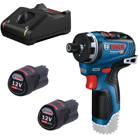 Avvitatore a batteria Bosch GSR 12V-35 HX con 2 batterie da 3,0 Ah + caricabatterie in scatola