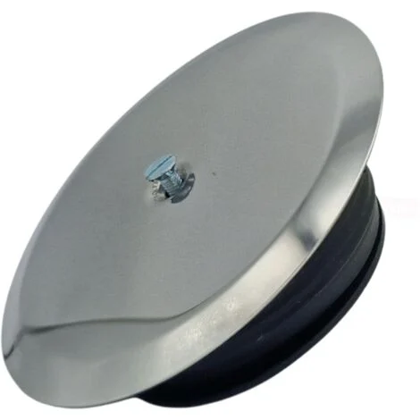 Schläfer 4397100Sifone Bagno Ispezionabile, Tappo a Espansione per Sifone a Pavimento diam 100 mm con Tappo inox e vite, Tappo Pozzetto a Pavimento e Coperchio Cromato in Acciaio