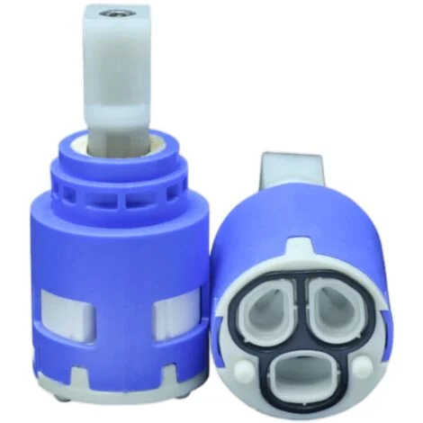 Schläfer 480051Cartuccia Miscelatore 25mm, Cartuccia di Ricambio per Miscelatori in Ceramica Bassa con 2 Piedini, per Rubinetti Miscelatori Cucina, Bagno, Doccia e Vasca, Modello Kerox K25 Ops