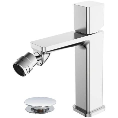 MISCELATORE MONOCOMANDO RUBINETTO BIDET CROMATO LUCIDO SERIE LOTUS FERIDRAS