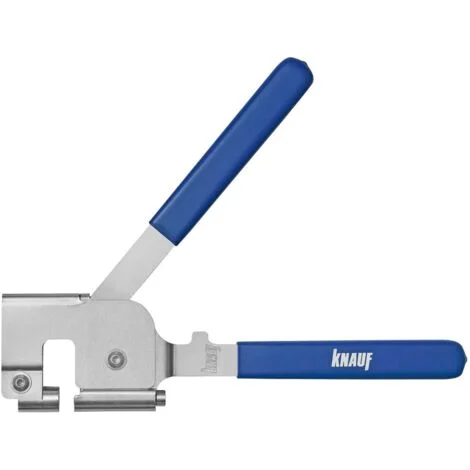 Knauf Punzonatrice per metallo – Pinze per crimpare profili metallici con timbro sostituibile, pinza crimpatrice con tappo tra le maniglie